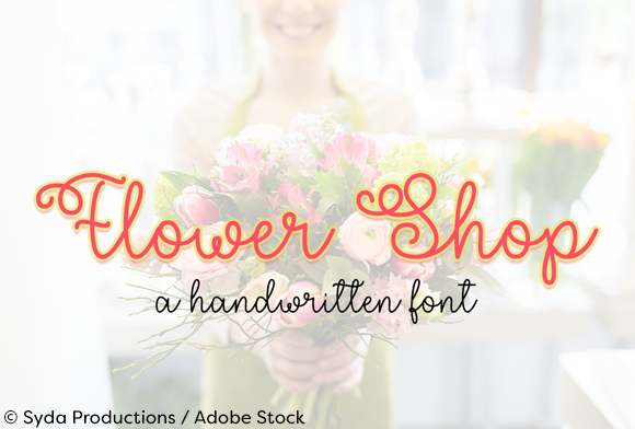 Flower Shop Typeface: Elevating Handmade Branding with Delicate Script