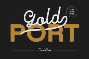 Gold Port Typeface Review: A Bold Handcrafted Duo for Brand Identity