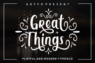 Great Things: A Handwritten Typeface for Distinctive Web Design