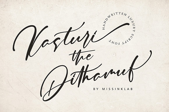 Kasturi Dithamuf: Elevating Handmade Brand Identity with Bold Script Typography