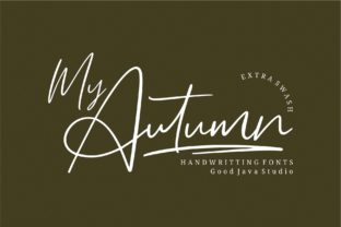 My Autumn Typeface: A Handwritten Font for Seasonal Craft Designs